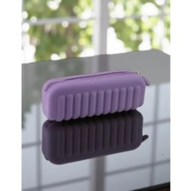 SERVE MAKI KALEM ÇANTASI KOYU AÇIK MOR