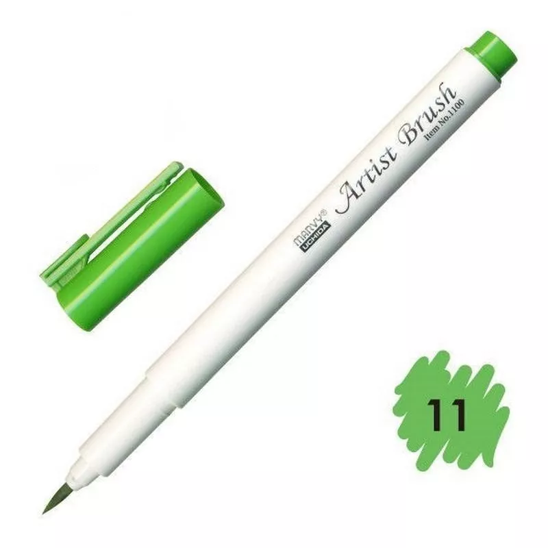 Marvy Artist Brush Fırça Uçlu Kalem 1100 No:11 Lt. Green