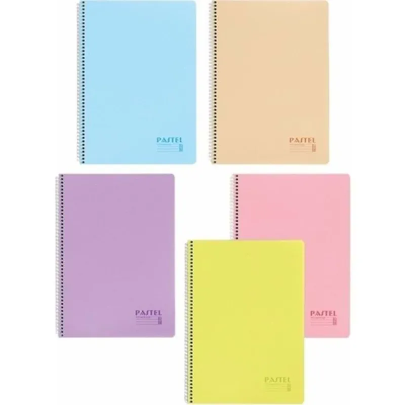 KESKİN A5 72 YP.KARELİ PLASTİK KP.SPİRALLİ PASTEL SHOW DEFTER 324512-99