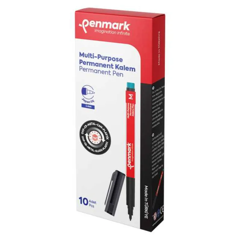 PENMARK ASETAT KALEMİ SİYAH M MULTİ PURPOSE HS-206-01