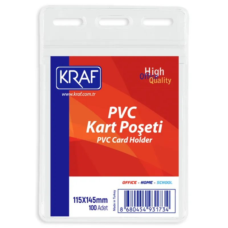 KRAF KART POŞETİ PVC 115x145 MM 100 LÜ