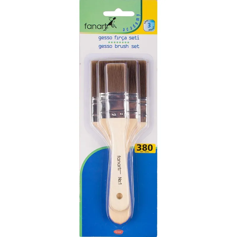FANART ACADEMY GESSO FIRÇA SETİ 3 LÜ 7380-S1