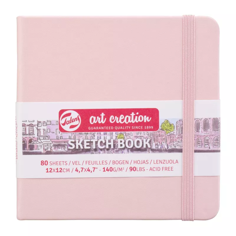 Royal & Talens Sketch Book Pastel Pink 12x12 140 GR 80yp.