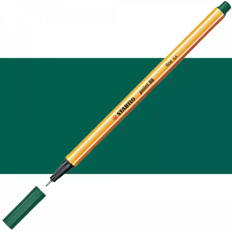 STABILO METAL KEÇE UÇLU KALEM 0.4 MM POİNT 88 ART NO:53 ÇAM YEŞİLİ