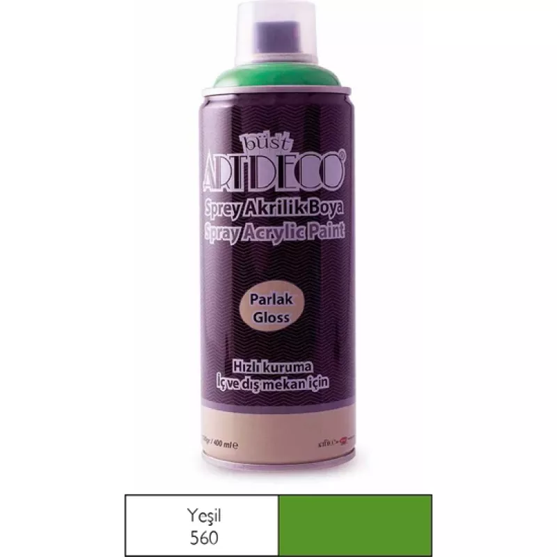 Artdeco Akrilik Sprey Boya 400ml Yeşil