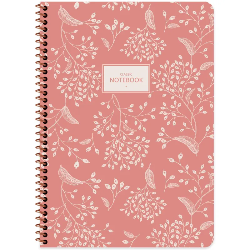 KESKİN COLOR DEFTER PASTEL FLORA A4 SPR. KARTON KAPAK 80 YP. ÇİZGİLİ 384911