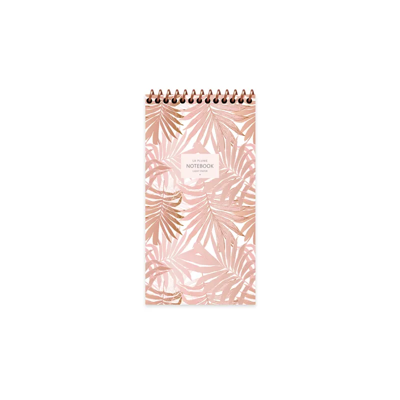 KESKİN DEFTER LA PLUME LEAVES 10x19 KARTON KAPAK SPİRALLİ 80 YP. ÇİZGİLİ 385260