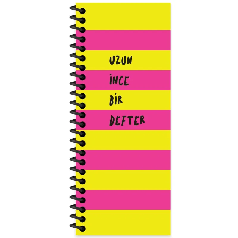 KESKİN COLOR UZUN İNCE Bİ DEFTER PEMBE 8x21 SPR. SERT KAPAK 140 YP. ÇİZGİSİZ 417942