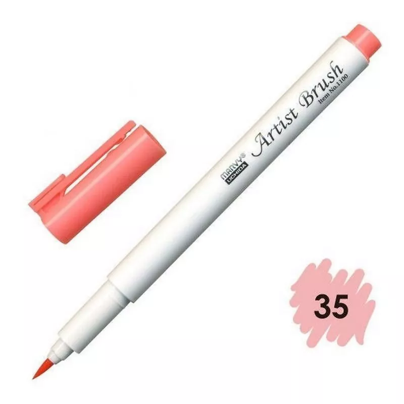 Marvy Artist Brush Fırça Uçlu Kalem 1100 No:35 Coral Pink