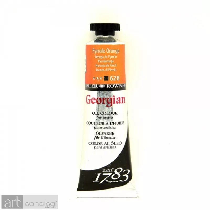 Daler Rowney Georgian Yağlı Boya 38 ml. Pyrrole Orange No:628