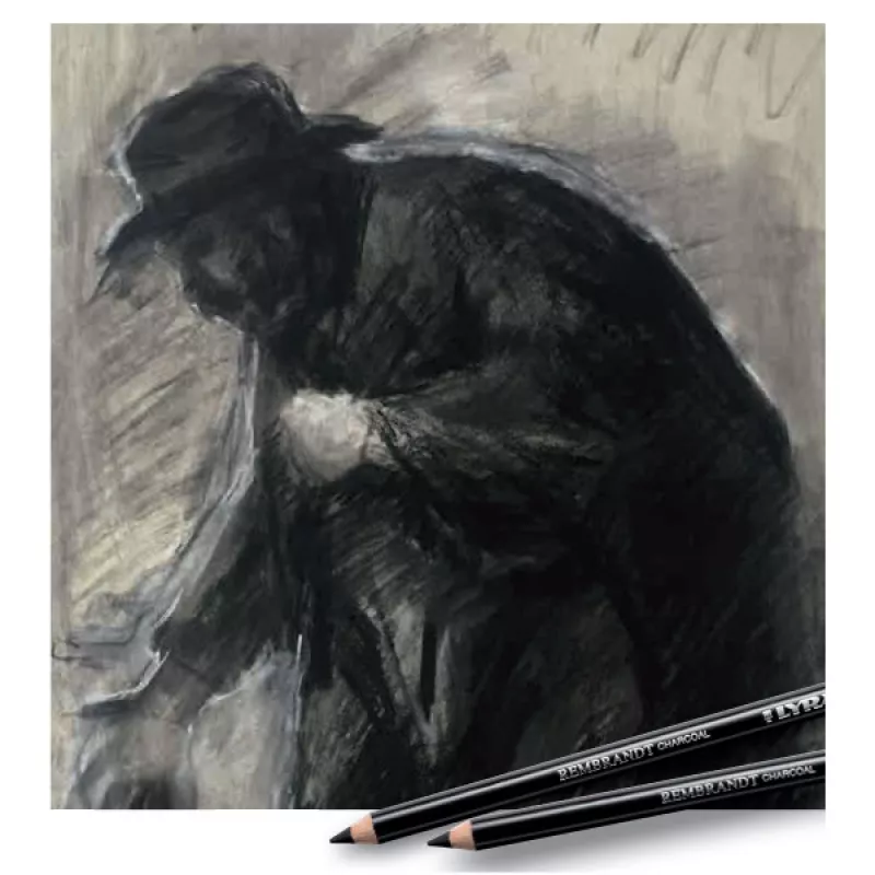 Lyra Rembrandt Charcoal Hi-Quality Eskiz ve Çizim için HB Dereceli Füzen Kalem 