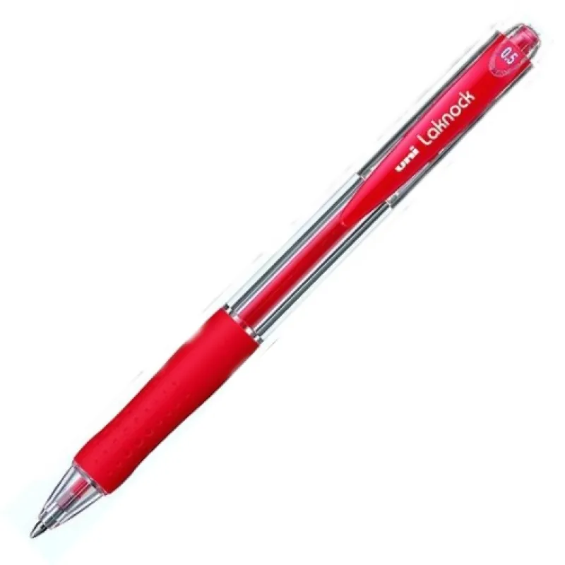UNİ TÜKENMEZ KALEM LAKNOCK SN-100 0.5 KIRMIZI