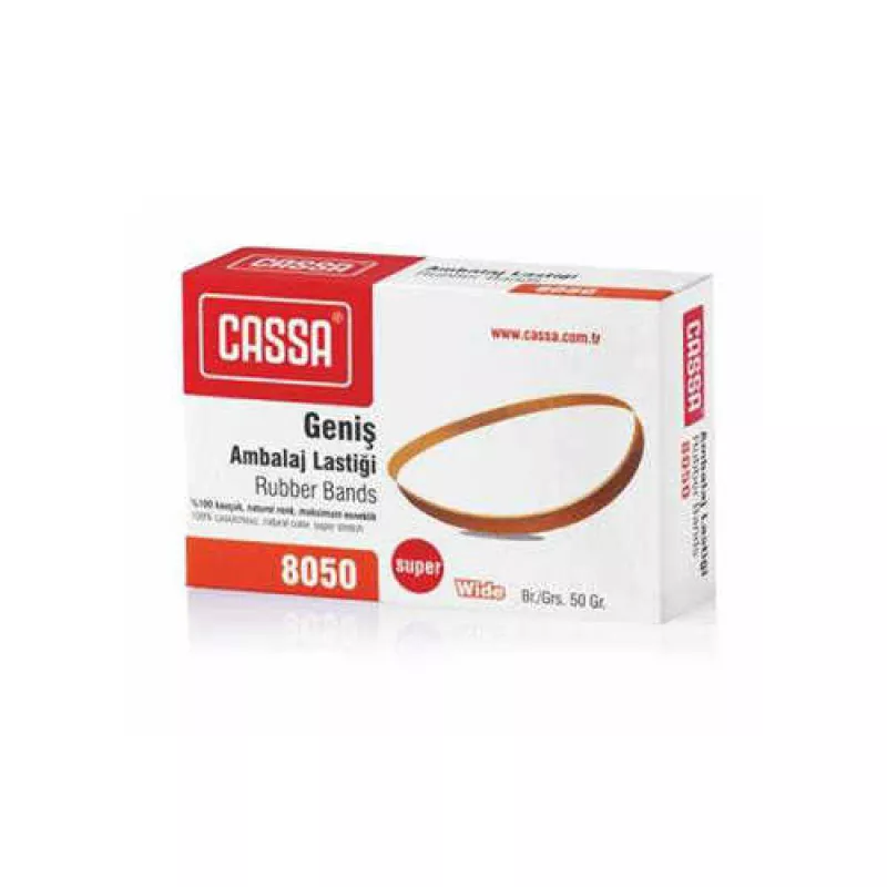 CASSA %100 KAUÇUK GENİŞ AMBALAJ LASTİĞİ 50 GR 8050