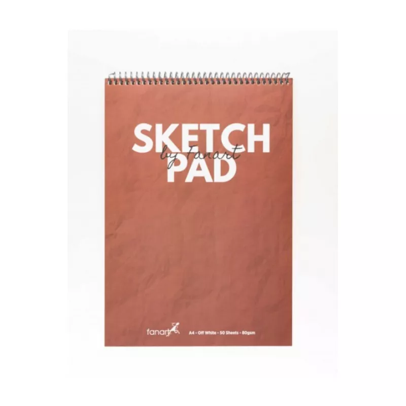 FANART ACADEMY SKETCH PAD A4 BORDO 80GR SPİRAL 50YP