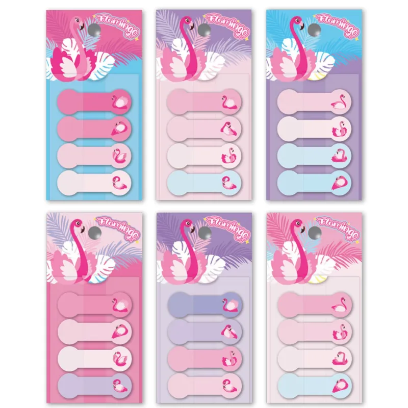 KRAF INDEX FILM (PP) 15x44MM POP-UP 4 LÜ x 20 YP DESENLİ FLAMINGO 41544FL