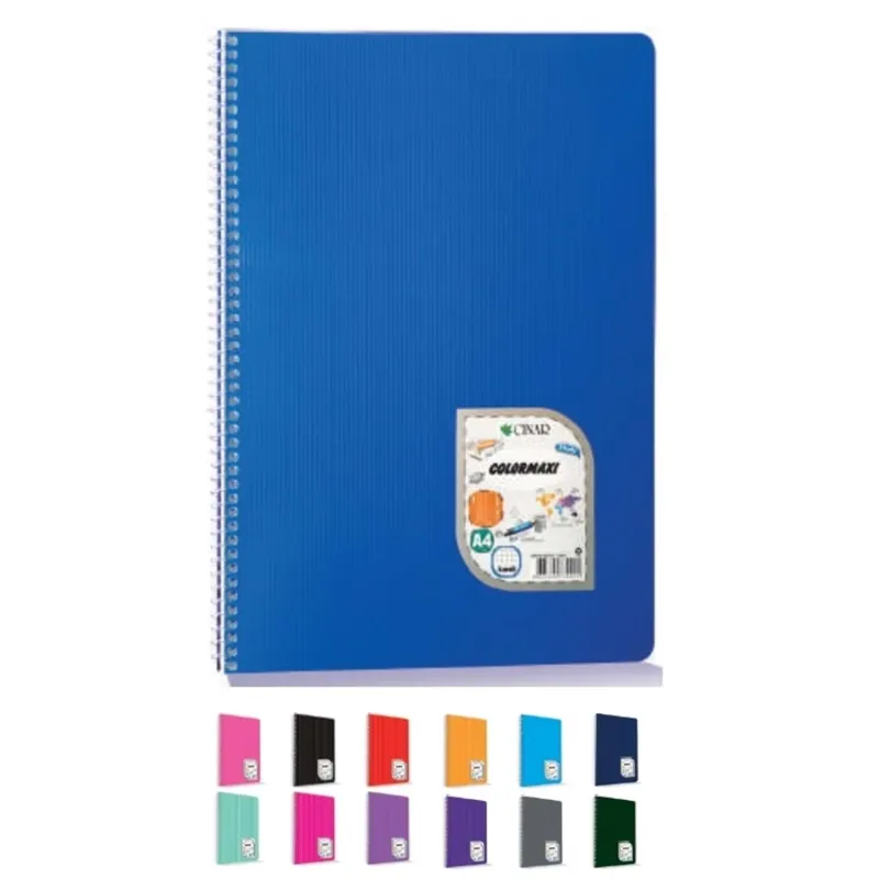 ÇINAR DEFTER A4 COLORMAXI SPR.PLASTİK KAPAK 80 YP. ÇİZ. 73026