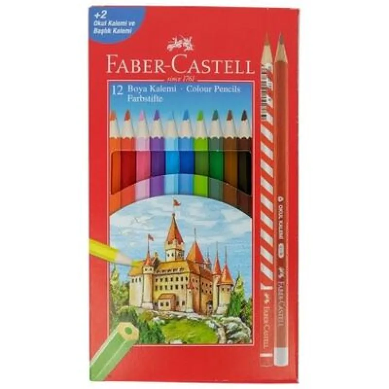 Faber-Castell Boya Kalemi 12Li Okul Seti
