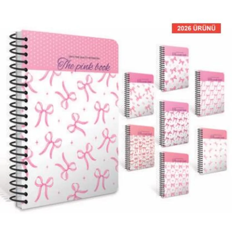 GIPTA DEFTER PINK BOOK 17x24 SPİRALLİ SERT KAPAK 100 YP. ÇİZGİLİ 8492