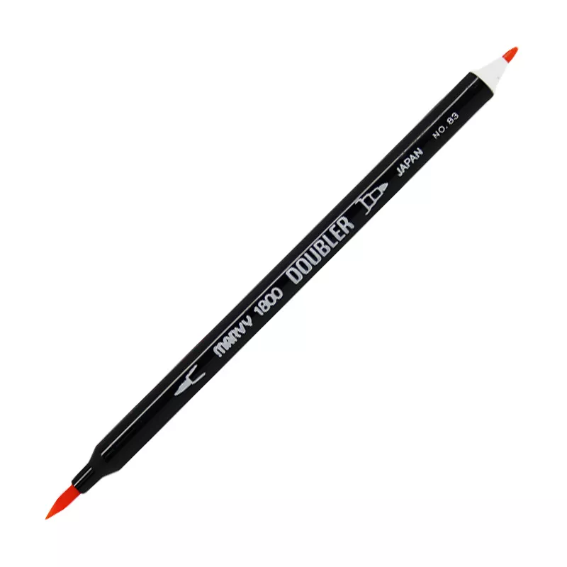 Marvy 1800 Doubler Çift Uçlu Brush Pen Fırça Kalem No:83 Butterscotch