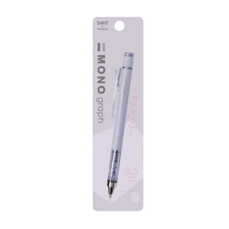 TOMBOW LV-T-DPA-147E MONO GRAPH MİNERAL MEKANİK KURŞUN KALEM 0,5MM BLİSTERLİ ŞEFFAF MOR