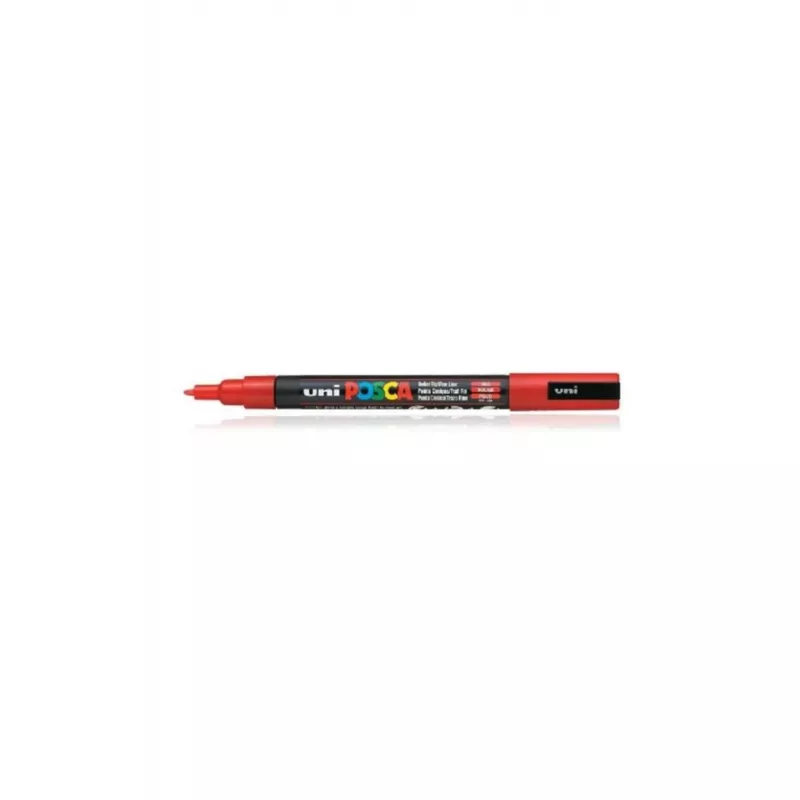 UNİ POSTER MARKÖRÜ POSCA 0.9-1.3 PC-3M KIRMIZI 