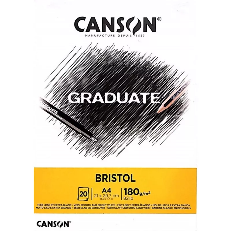 Canson Graduate a4 Bristol Blok defter 180 gr. 