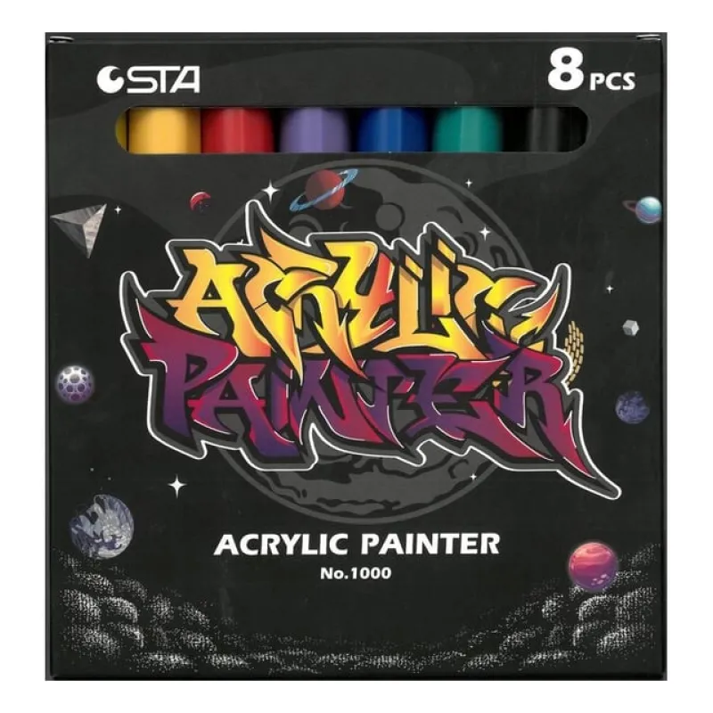 STA AKRİLİK MARKER SET 8 Lİ STA-10008