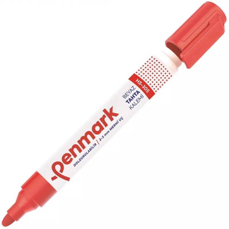 PENMARK DOLDURULABİLİR TAHTA KALEMİ KIRMIZI HS 305 03