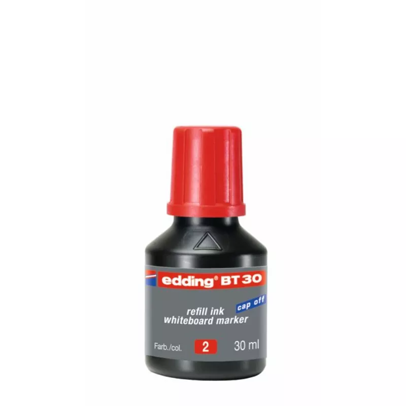 EDDİNG TAHTA KALEM MÜREKKEBİ 30ml Kırmızı BT 30