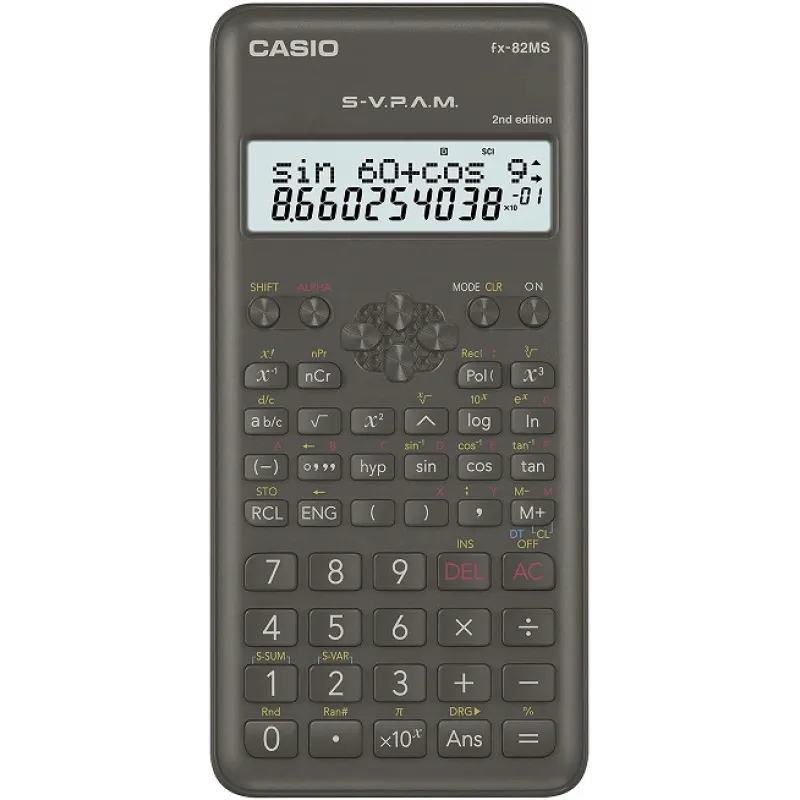 CASIO HESAP MAKİNESİ BİLİMSEL FX-82MS (2.NESİL)