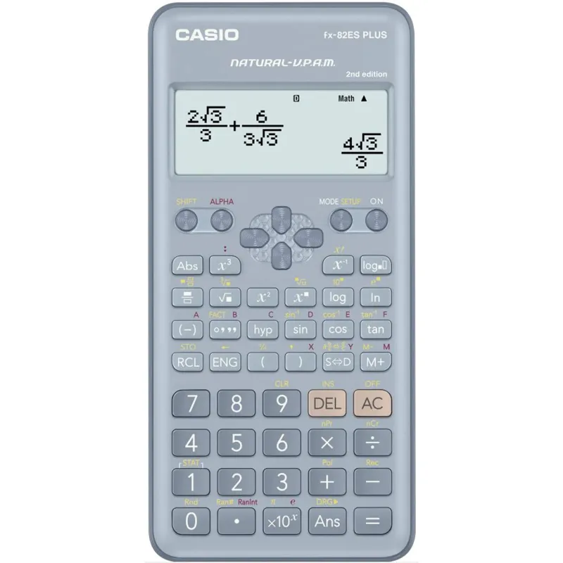 CASIO HESAP MAKİNESİ BİLİMSEL FX-82ES-2BU PLUS MAVİ (2.NESİL)