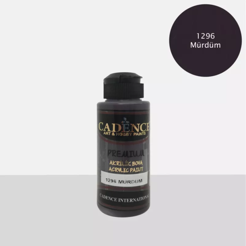 CADENCE PREMIUM AKRİLİK BOYA 120 ML 1296 MÜRDÜM