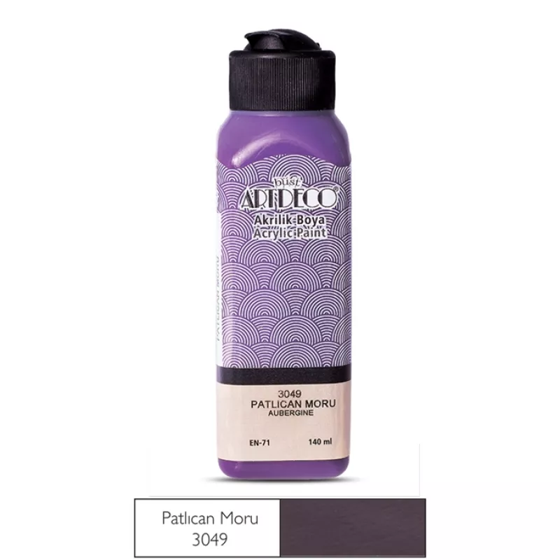 ARTDECO AKRİLİK BOYA 140 ML PATLICAN MORU 3049