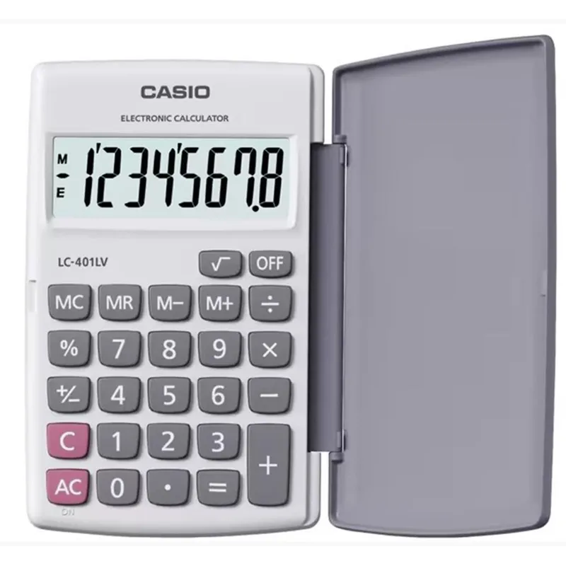 CASIO HESAP MAKİNESİ CEP TİPİ LC-401LV-WE
