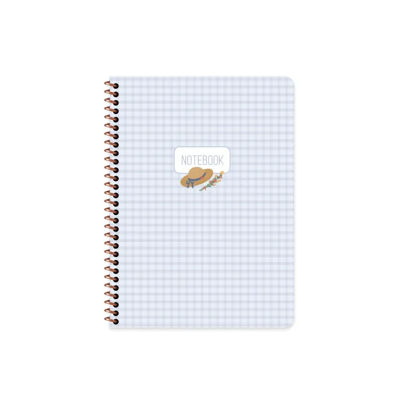 KESKİN 16,5*22,5 120 YP.KARELİ SPİRALLİ SERT KAPAK DEFTER-PÖTİKARE 410822-99