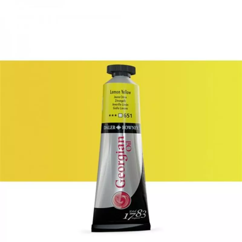 Daler Rowney Georgian Yağlı Boya 38 ml. Lemon Yellow No:651