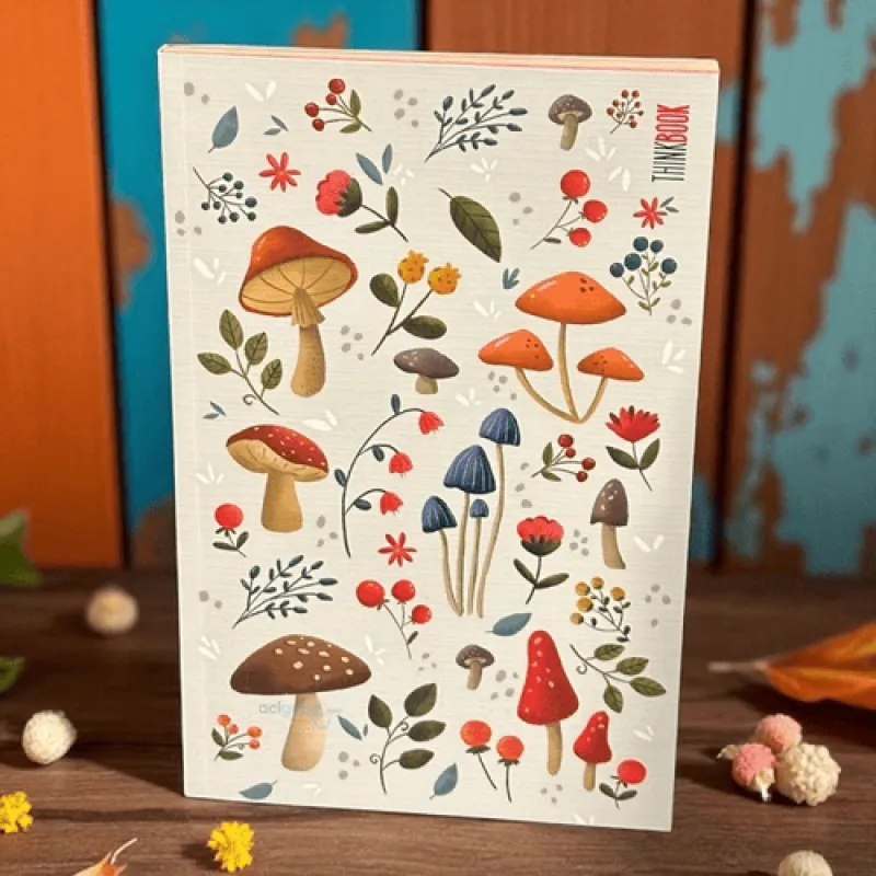 YMN THİNKBOOK WOODS 14X21 Renkli çizgisiz Sayfalı Butik Defter 112sf.