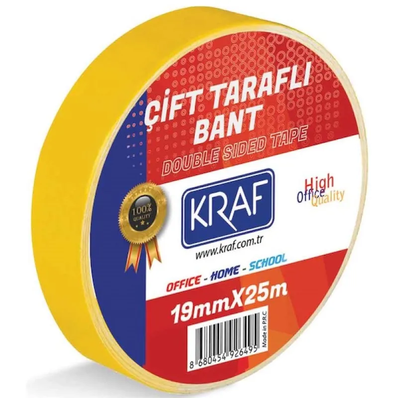 KRAF ÇİFT TARAFLI BANT 19MMX25M 2519G