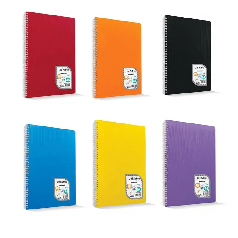 ÇINAR DEFTER A4 COLORMAXI SPR.PLASTİK KAPAK 80 YP. KAR. 73027