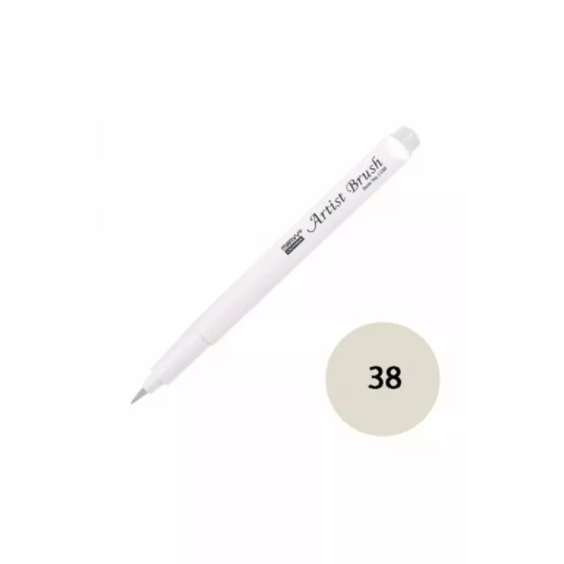 Marvy Artist Brush Fırça Uçlu Kalem 1100 No:38 Oyster Grey