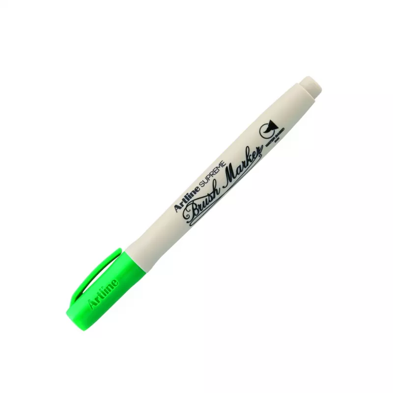 ARTLİNE SUPREME esnek fırça uçlu BRUSH MARKER YEŞİL