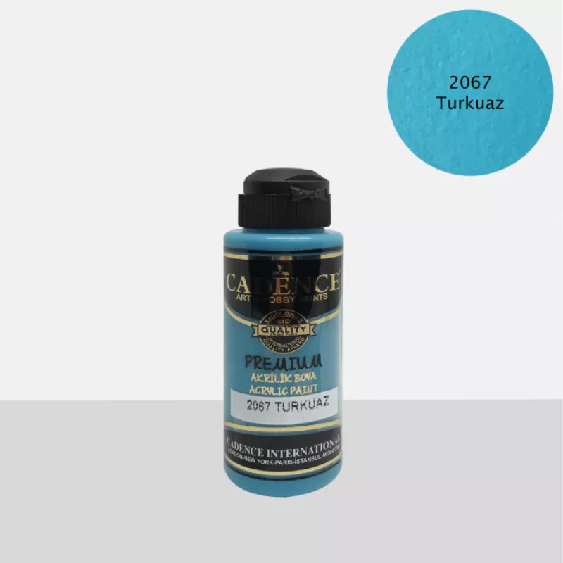 CADENCE PREMIUM AKRİLİK BOYA 120 ML 2067 TURKUAZ