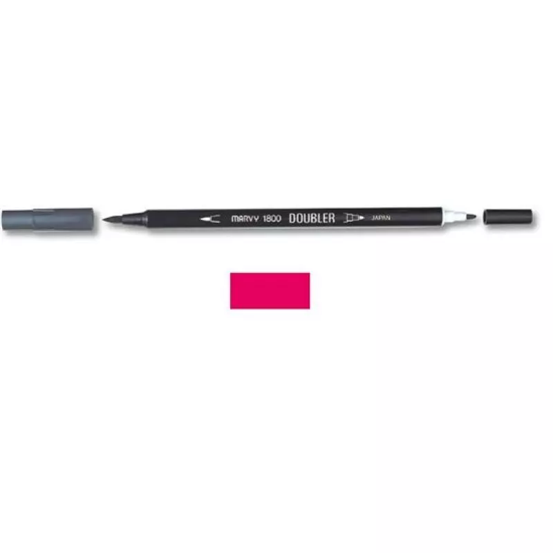 Marvy 1800 Doubler Çift Uçlu Brush Pen Fırça Kalem No:19