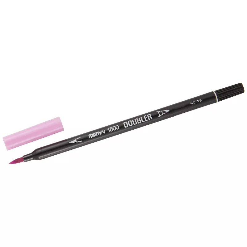 Marvy 1800 Doubler Çift Uçlu Brush Pen Fırça Kalem No:78 Orchid