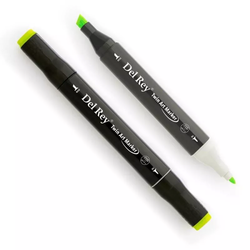 DEL REY TWIN MARKER F124 FLUORESCENT GREEN 14 04 F124