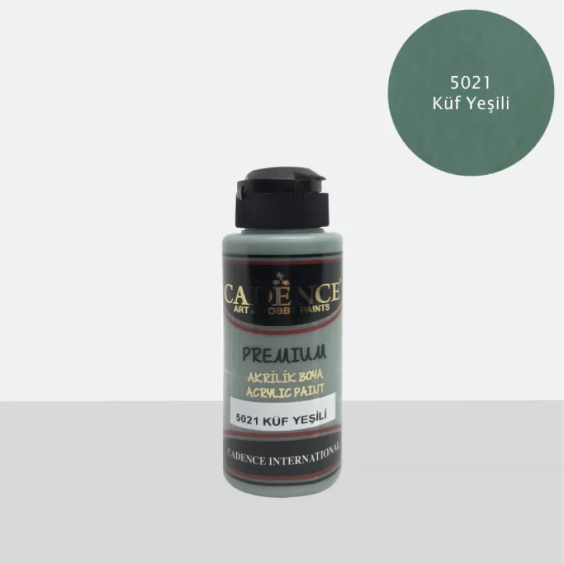 CADENCE PREMIUM AKRİLİK BOYA 120 ML 5021 KÜF YEŞİLİ