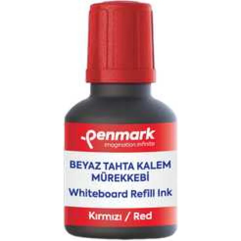 PENMARK HS-106 03 BEYAZ TAHTA KALEMİ MÜREKKEBİ 30ML KIRMIZI