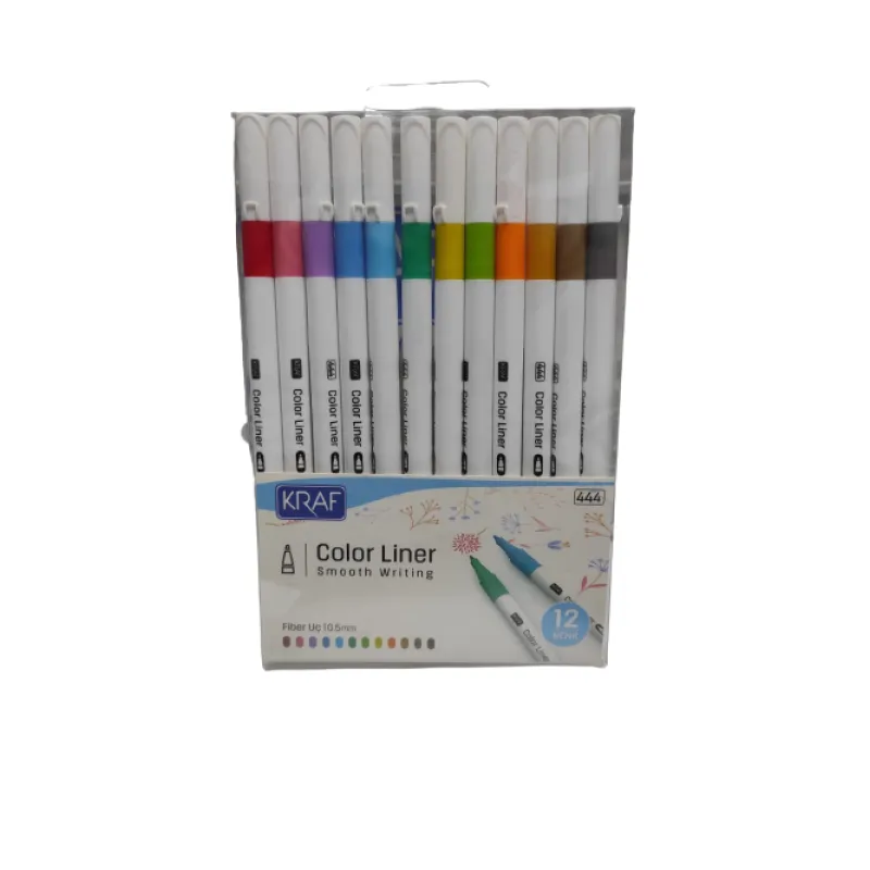 KRAF COLOR LINER ÇİZİM KALEMİ 0.5 MM 12 Lİ 444