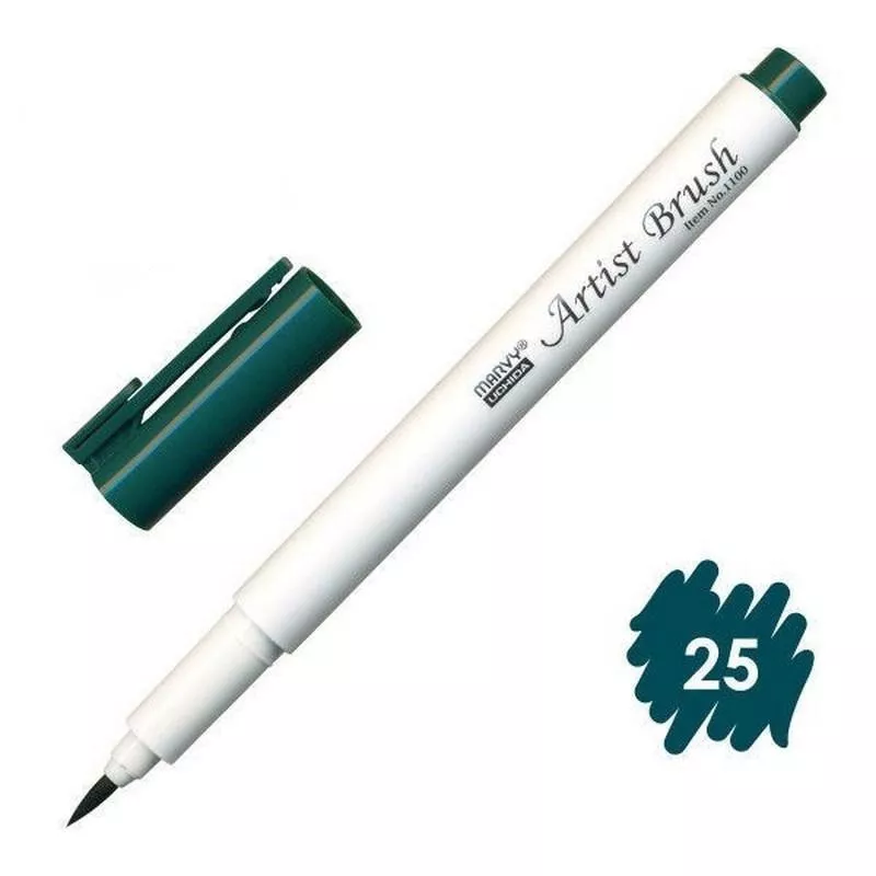 Marvy Artist Brush Fırça Uçlu Kalem 1100 No:25 Bottle Green