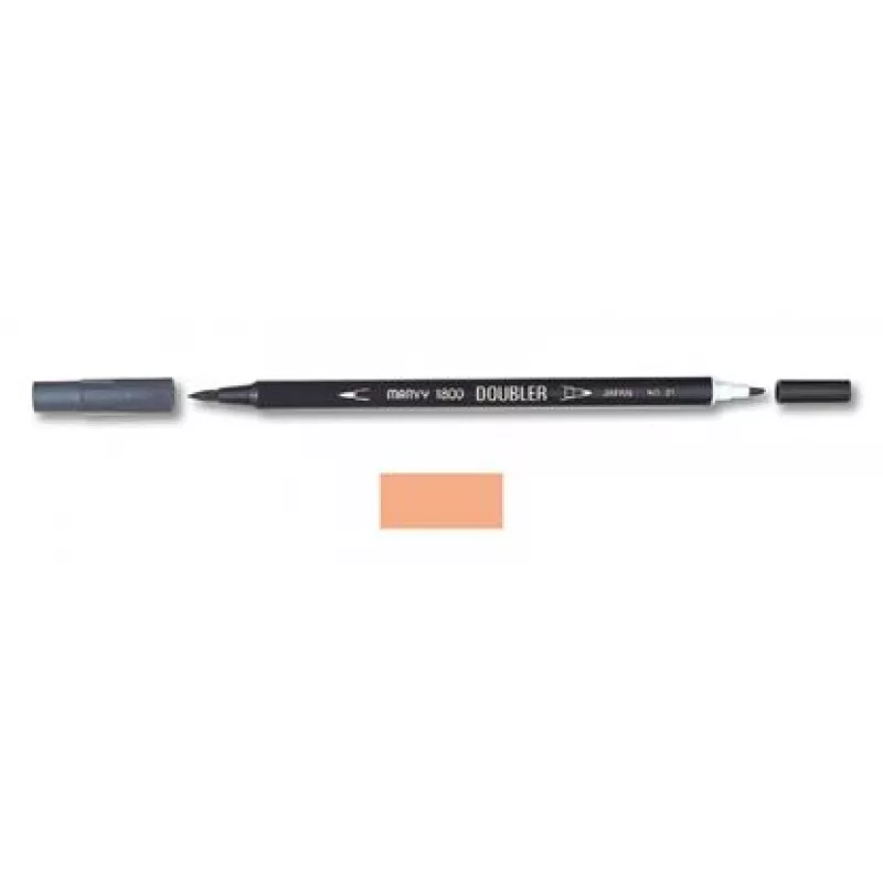 Marvy 1800 Doubler Çift Uçlu Brush Pen Fırça Kalem No:57 Rose Pink